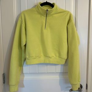 Neon aritzia cropped sweater